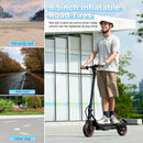 W7 Electric Scooter 8.5" 650W 36V 10.5Ah 25-35km Range Dual Suspension Side Lights App Control 35km/h Speed Electric Scooters