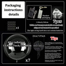 7 Led Luminous Transparent Balloons for Weddings, Birthdays, Bachelor Party (Battery Not Included) Valentine's Day, Anniversary