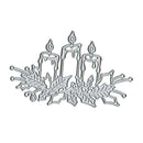 Christmas Candle Scrapbooking Greeting Card Mold Embossing Template Manual Punch Stencil Crafts Cutting Dies 2024 New