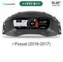 适用于大众尚酷 捷达 高尔夫6 7 MK7 帕萨特 B8 B7 改装汽车收音机仪表盘 12.3寸液晶数字仪表盘 驾驶舱