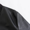 autumn new women's European and American style high-end feeling slimming faux leather pilot jacket short jacket