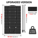 DOKIO 100W 200W 400W flexible solar panel monocrystalline silicon made in China 18V solar panel suitable for RV camping