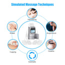 4通道PMS按摩针疗法肌肉刺激器TENS理疗脉冲EMS背部颈部身体按摩器疼痛缓解仪