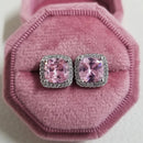 2026 Pink Silver Color Zircon Stud Earrings For Women Earing Girl Party Gift 1 dollar items Gothic freeshipping y2k Jewelry Z7