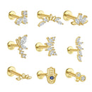 ROXI 925 Silver Smooth Single Row Earring Horse Eye Geometric CZ Earrings For Bride Women Simple Daily Wear Jewelry orecchini