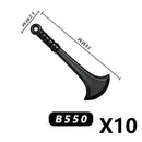 Medieval MOC Weapon Figure Accessories Building Blocks Soldiers Sword Shield Bow Arrow Trident Hammer Axe Spear Brick Kid Toy