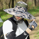 Men Women Large Brim Sunscreen Sun Hat Summer Breathable Face Fishing Cap Outdoor Riding Fishing Leisure Caps