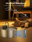 The Oasis Well | 3.2L Wireless Stainless Steel Cat Water Fountain with Smart Sensor
