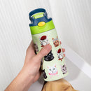 350ml Cartoon Insulated Cup Animal Pattern Stainless Steel Thermos Cup Christmas Vacuum Flasks Water Bottle Xmas Gift Cup