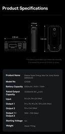 The Dead Battery Protocol | 2000A Portable Jump Starter & 74Wh Power Bank