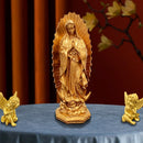 12-Inch Mexico Virgin Mary Figurines Catholic Blessed Mother Guadalupe Sculpture Resin Religious Statue Home Room Decoration