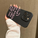 Fashion Letter Pattern Phone Case Anti-slip Phone Protective Cover Compatible with IPhone 16 Pro Max 15 Pro 14Plus 13 12 11 X/XS