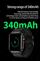 New Outdoor Military Man Smart Watch Men Bluetooth Call Smartwatch Android IOS IP67 Waterproof Ftiness Watches For Android IOS