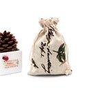 50Pcs/lot  (10x14cm) Linen Printed Cotton Gift Bags Packing Jewelry Drawstring Pouch Cosmetic Wedding Candy Wrappling Reusable