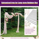 The Aisle | 3x6m Heavy-Duty Galvanized Wedding Backdrop Frame Kit for Events & Banquets