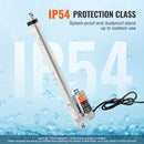 SucceBuy 12V Linear Actuator 150MM 300MM 500MM 1000N Electric Linear Motor Controller Homeuse with Mounting Bracket IP54 Protect