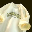 8XL Korean Loose Fit Fashionable Trendy American Retro Letter STR T-shirt Soft Casual Men's Multifunctional Couple Set