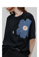 TOYOUTH Women Short Sleeve T shirt 2025 Spring New Tops 8521034