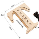 Custom Letters LED Night Light Wooden Engraved Name Home Decor Wedding Birthday Party Christmas New Year Decoration Lover's Gift