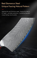 YIZEMA 7" Cleaver Knife Japanese Damascus Steel Sharp Meat Slicer Vegetable Chopper Kitchen High Quality Professional Chef Knife