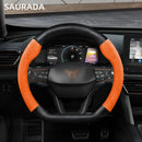 The Grip Overhaul | 38cm Perforated Leather Car Steering Wheel Cover