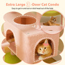 Multi-Level Cat Tree Tower with Scratching Posts&Board, Hammock, Cat Condo, Spacious Top Perch,Dangling Balls for Indoor Cats
