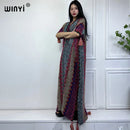 WINYI woman Winter Knitted cardigan coat Loose Christmas Fashion hipster party dress Thick Warm free size Female cloke overcoat