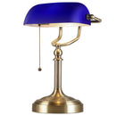 Green glass banker lamp table lamp with Chian switch E27/E26 Desk Lamp
