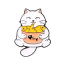 cat Rabbit and mouse animal Enamel Lapel Pin Cartoon Metal Brooch Jewelry For Women Men Hat Backpack Bags Badge Pins Kids Gifts
