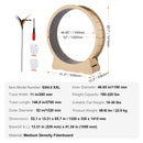 The Ferris Wheel | Handcrafted Wooden Cat Exercise Wheel (43.3-Inch)