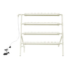 Bymaocar Hydroponic Site Grow Kit 36 Holes 4 Tubes Earthless Plant Growing Systems Flow Deep Water Culture Garden with Pump