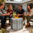 The Ember Architect | Large Stainless Steel Smokeless Fire Pit with Carry Bag