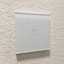 Bingoelec WiFi Smart Switches Glass Panel Tuya Smart Touch Switch Work with Alexa Google Home Smart Life White Black Grey Gold