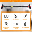 Pull Up Bar for Doorway Chin Up Bar with No Screws Wall Mount Non Slip Strength Training Pullup Bar Adjustable Pull Up Bar
