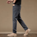 97% Cotton 2024 Autumn Men's Clothing Business Trousers Men Straight Casual Pants Men's Pants Cotton Black Gray Khaki Brand