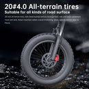EKX X20 Electric Bike Mountain Moped Ebike 20 Inch Fat Tire 2000W 48V 35AH Men's Road EBike Electric Bicycle For Adults E Bikes