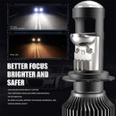 Car Headlight Mini Lens H4 H7 Mini LED Projector Turbo Fan Y10 Bulb Canbus Auto Motorcycles HeadLamp High Low Beam Fog Lights