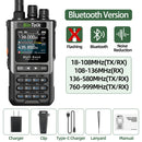 BinTolk BT8200 Walkie Talkie Long Range 10W Tri Power Full Band Wireless Bluetooth Phone Programming Noise Reduction Ham Radio