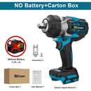 Gisam 2800N.M Torque Brushless Electric Impact Wrench 1/2 inch Screwdriver Cordless Wrench Power Tool For Makita 18V Battery Pin