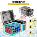 VEVOR 15L/20L Car Freezer Fridge, Portable Compressor Cooler with App Control for Camping, Travel, Outdoor & Home