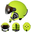 LOCLE Upgrade Ski Helmet With Goggles Integrated PC+EPS CE Certification Skiing Helmet Women Men Ski Snowboard Snow Helmet