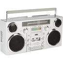 GPO Brooklyn Retro Boombox | Cassette Player, CD Player, Bluetooth Speaker, FM Radio, Portable Stereo System