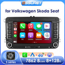 适用于大众POLO GOLF 5 6 Plus PASSAT B6 JETTA TIGUAN TOURAN SHARAN SCIROCCO CADDY 西雅特 Carplay 音频立体声 GPS 的安卓14车载收音机