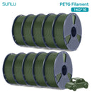 SUNLU 10公斤 PETG/ABS 耗材 10卷 3D打印线材 1公斤/卷 1.75毫米 100% 线材整齐排列 适用于欧美地区3D打印