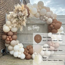 Beige Blue Balloons Garland Arch Kit Kids Boy One 1st Birthday Balloon Set Baby Shower Decoration Baptism Party Wedding