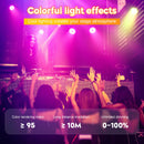 Yiflamefly 4件装18颗LED帕灯200W LED舞台灯4合1 RGBW舞台照明射灯带DMX512适用于派对婚礼DJ