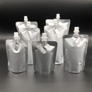 StoBag 50个铝箔液体包装吸嘴袋避光果汁饮料牛奶密封自立式储存袋可重复使用袋