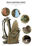 Tactical backpacks and emergency backpacks with modular loading systems, featuring reflective strips, suitable for daily use.