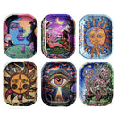 Cigarette Metal Rolling Tray 180*140MM Herb Smoking Accessories Kitchen Home Different Kind Tobacco TinPlate Storage Case