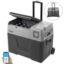 SucceBuy Car Refrigerator 12 Volt Car Refrigerator Fridge Single Zone Portable Freezer  and Handle -4℉-68℉ 12/24V DC and Cooler